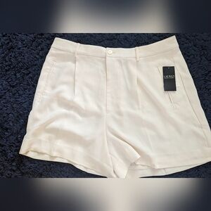 Ralph Lauren Pleated White  Cream Shorts